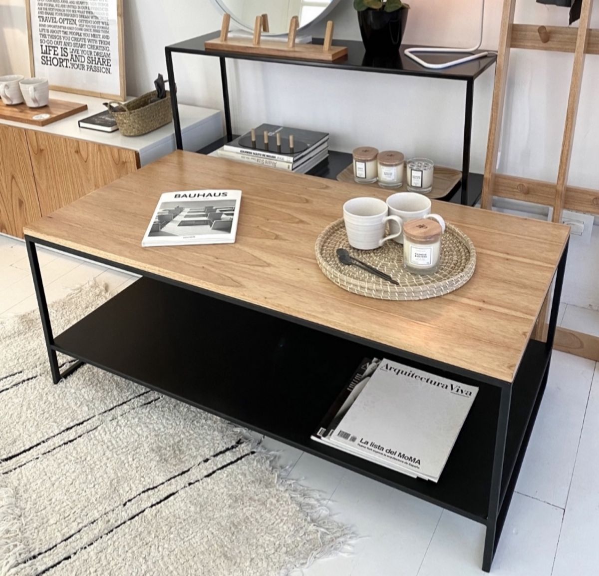 Mesa Living Valencia con base
